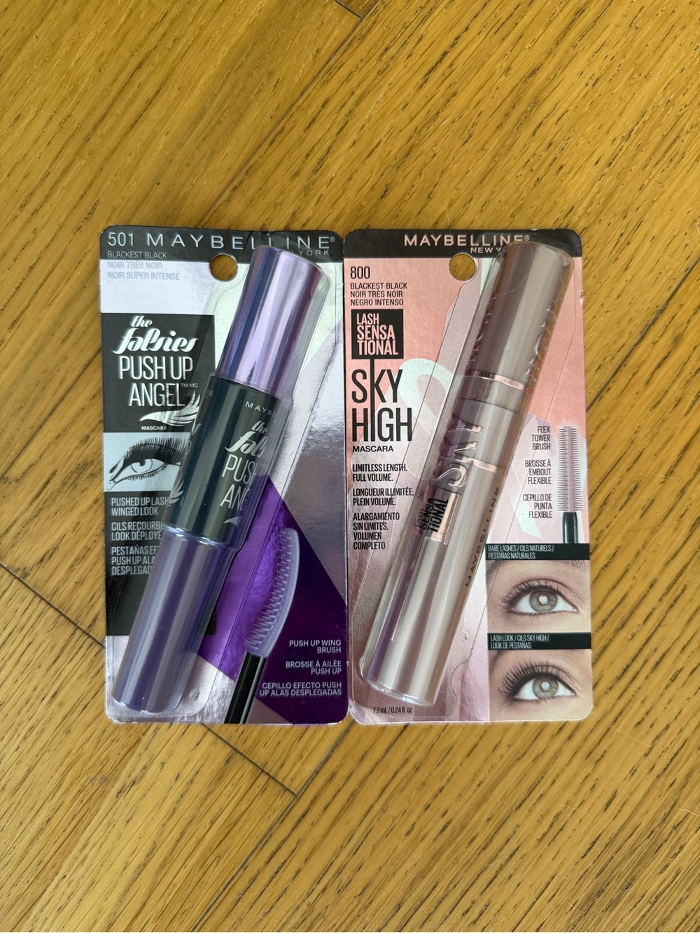 Maybelline Lash Sensational & The Falsies Push Up Angel Mascara - Black (2-Pack)